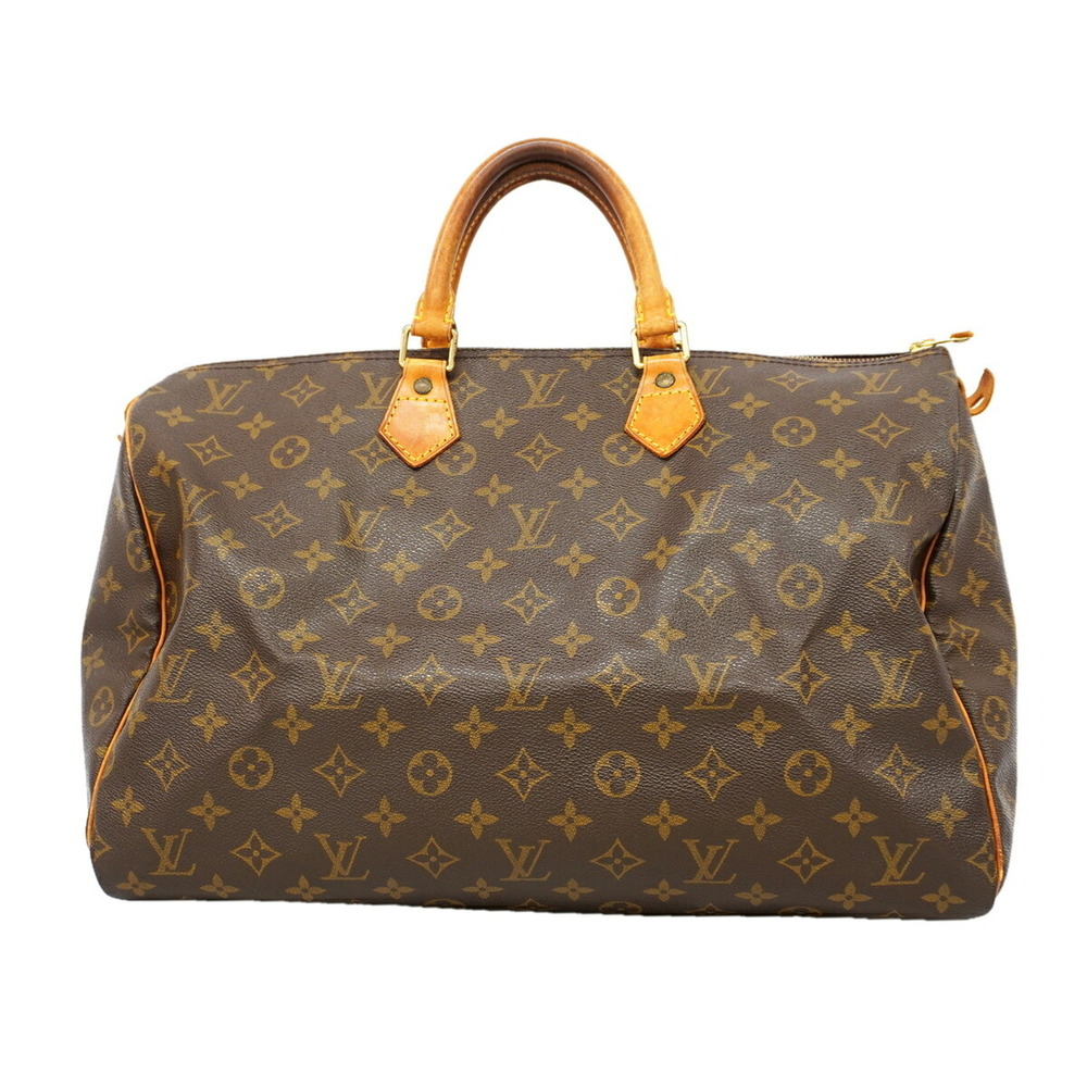 Louis Vuitton Monogram Speedy 40 Handbag M41106 Brown Women's P3657500